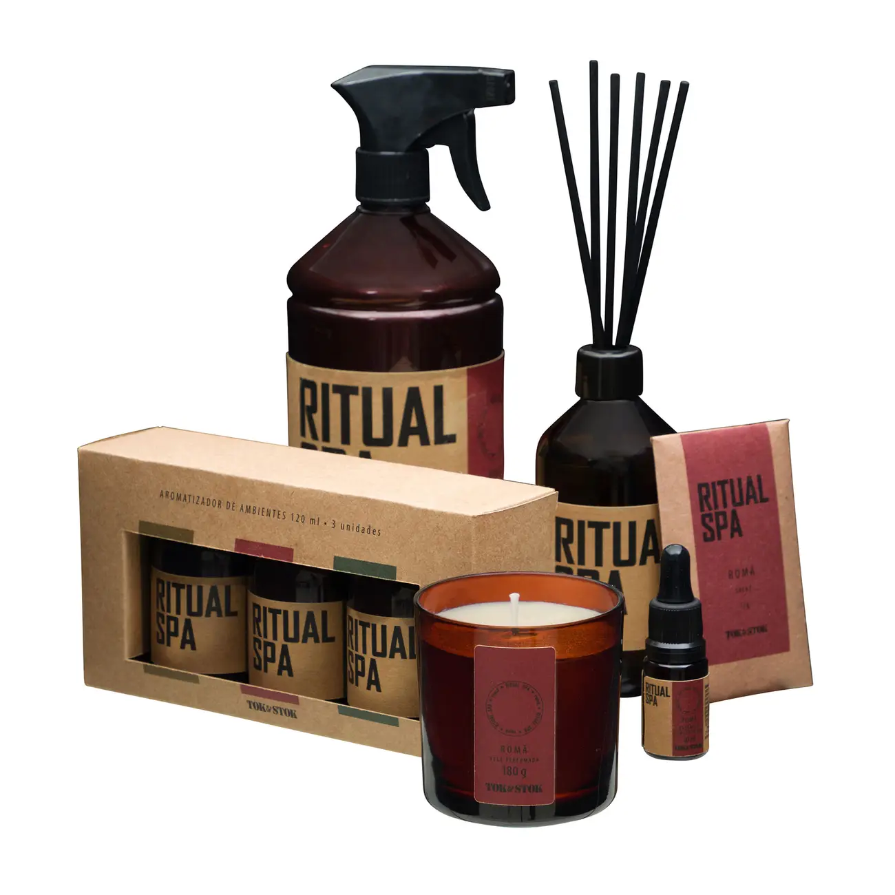 VELA PERFUMADA POTE ROMÃ RITUAL SPA - HANBAR/VERMELHO HINDU - Foto 42