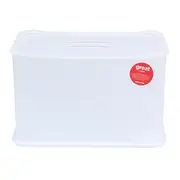 CAIXA 22 CM X 38 CM X 31 CM GREAT - BRANCO TRANSLUCIDO - Foto 1