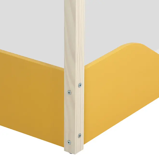 CAMA MONTESSORI JÚNIOR 78 CM PIN PLAY - BANANA/NATURAL WASHED - Foto 3