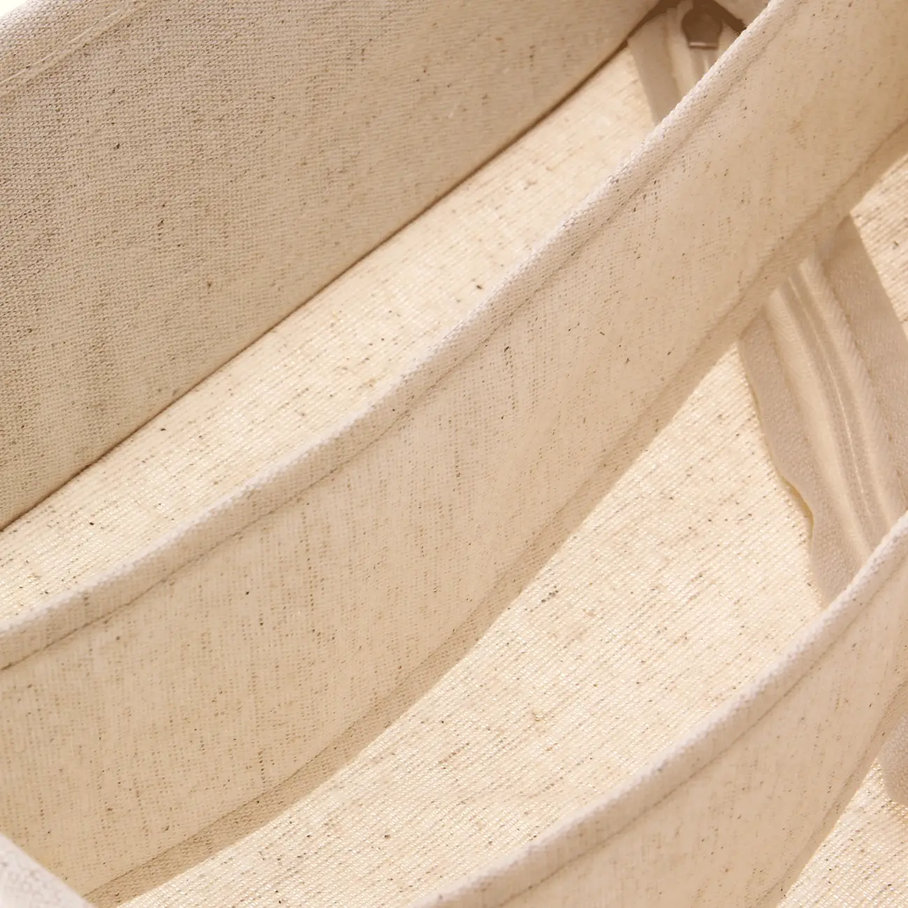 CESTO ORGANIZADOR DOBRÁVEL COM 6 DIVISÓRIAS HORIZONTAIS COTTON LINNEN - NATURAL - Foto 6