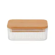 POTE HERMÉTICO 300 ML WOOD LINE - FAIA/INCOLOR - Foto 1