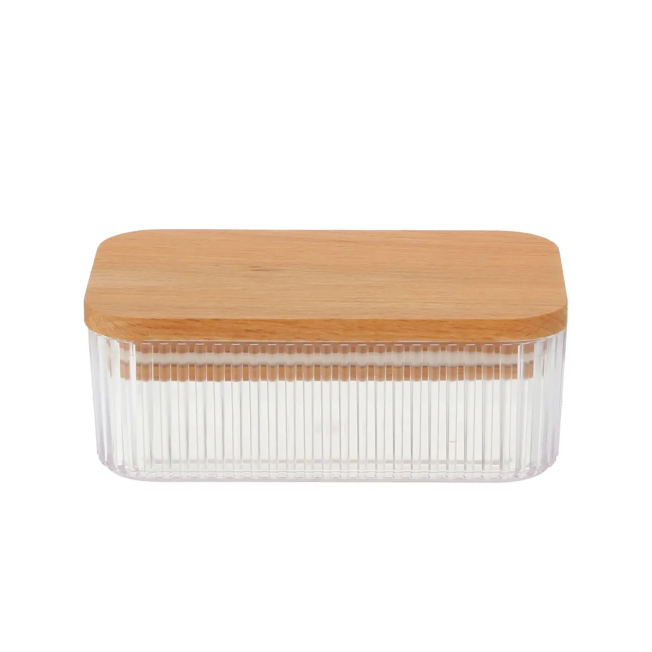 POTE HERMÉTICO 300 ML WOOD LINE - FAIA/INCOLOR - Foto 1