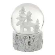 ADORNO GLOBO RENA 13 CM VILAREJO NOEL - BRANCO/INCOLOR - Foto 4