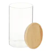 POTE REDONDO 1 L BAMBOO BORUS - INCOLOR/BAMBU - Foto 2