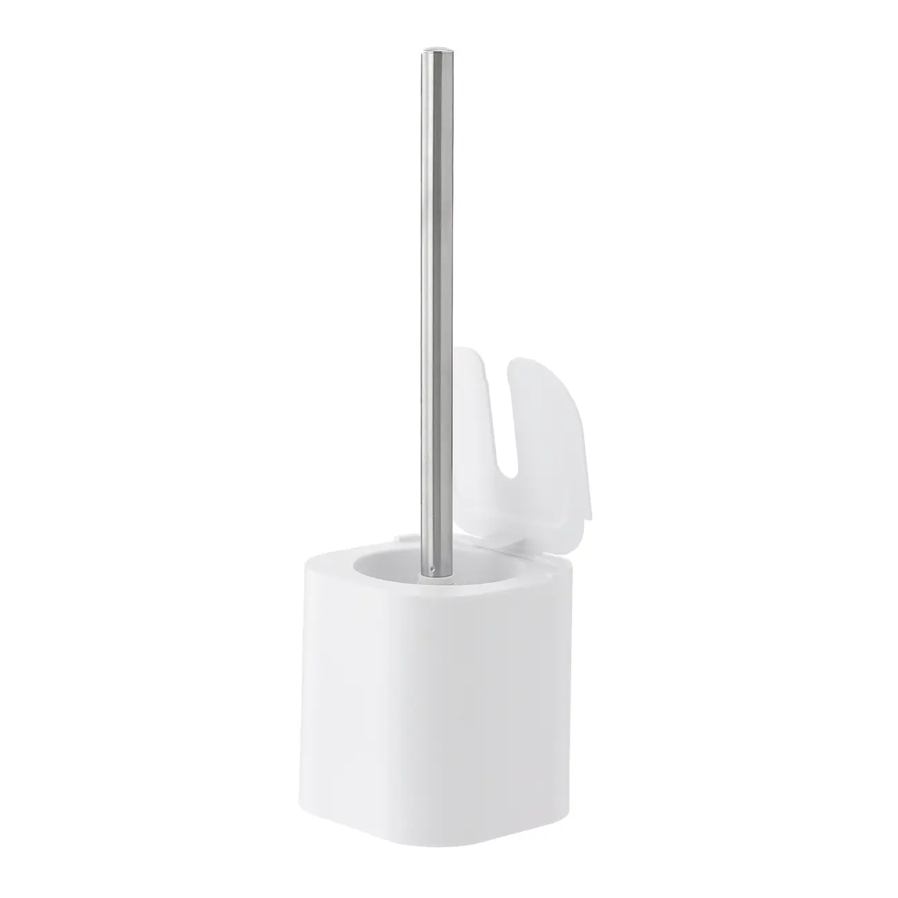ESCOVA PARA BANHEIRO ZICHY - BRANCO/INOX - Foto 2