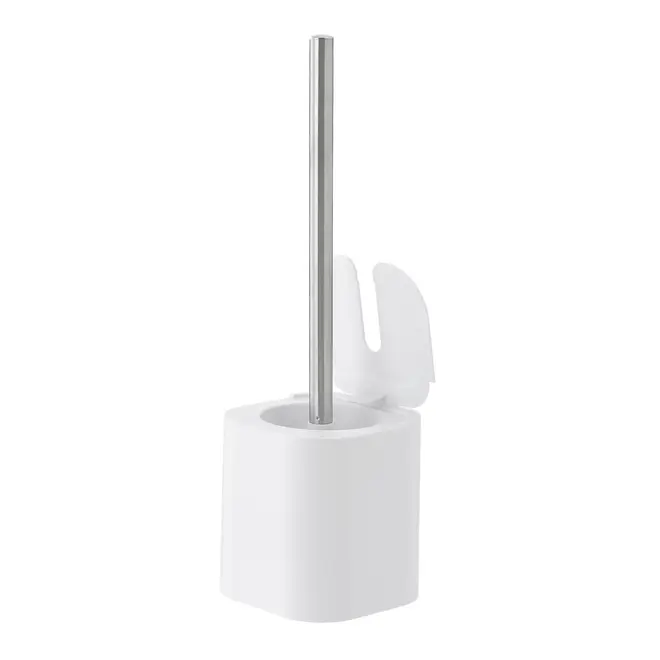 ESCOVA PARA BANHEIRO ZICHY - BRANCO/INOX - Foto 2