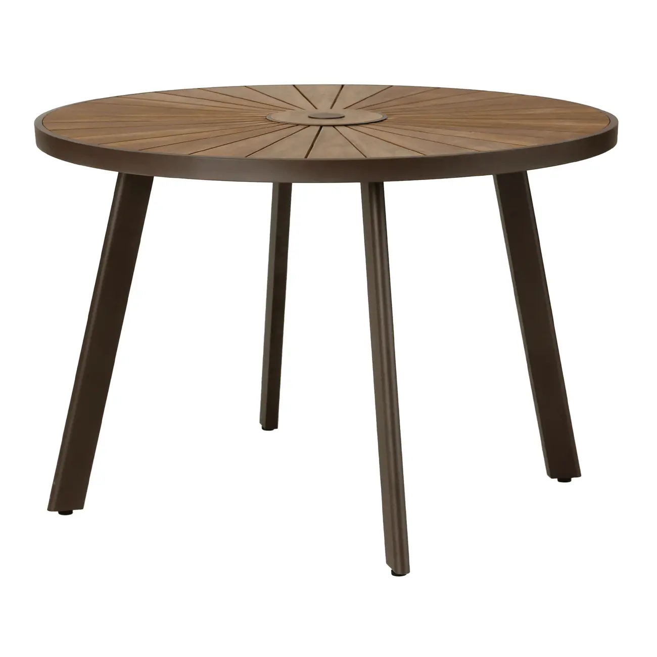 MESA PARA ÁREA EXTERNA REDONDA 1,10 M SUMMERLAND - CAFÉ/NOZES - Foto 1
