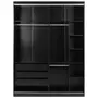 ESTRUTURA DE GUARDA-ROUPA DE CASAL 2 PORTAS FRIZ - PRETO - Foto 1