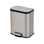 LIXEIRA 5 L LEXING - INOX/PRETO - Foto 2