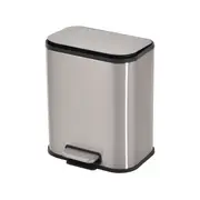 LIXEIRA 5 L LEXING - INOX/PRETO - Foto 2