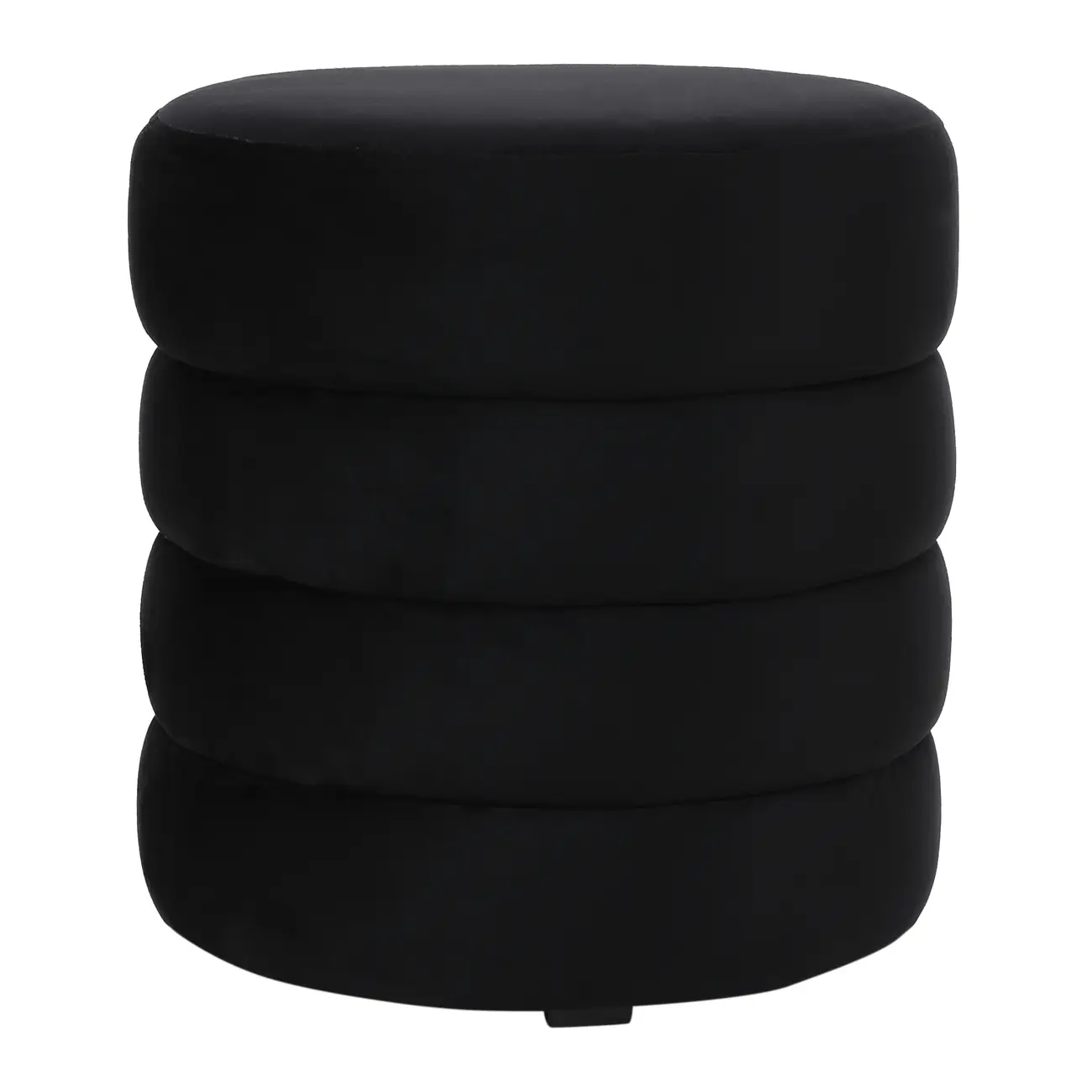 PUFF REDONDO 42 CM PLUMP - PRETO - Foto 1