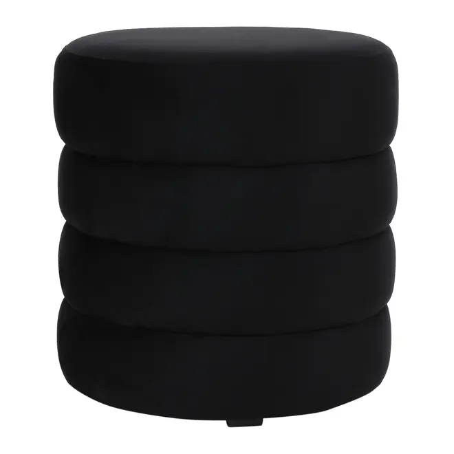 PUFF REDONDO 42 CM PLUMP - PRETO - Foto 1
