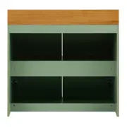 ARMÁRIO INFERIOR 80CM 2P. C/TAMPO SALSA - SÁLVIA/AMÊNDOA - Foto 7