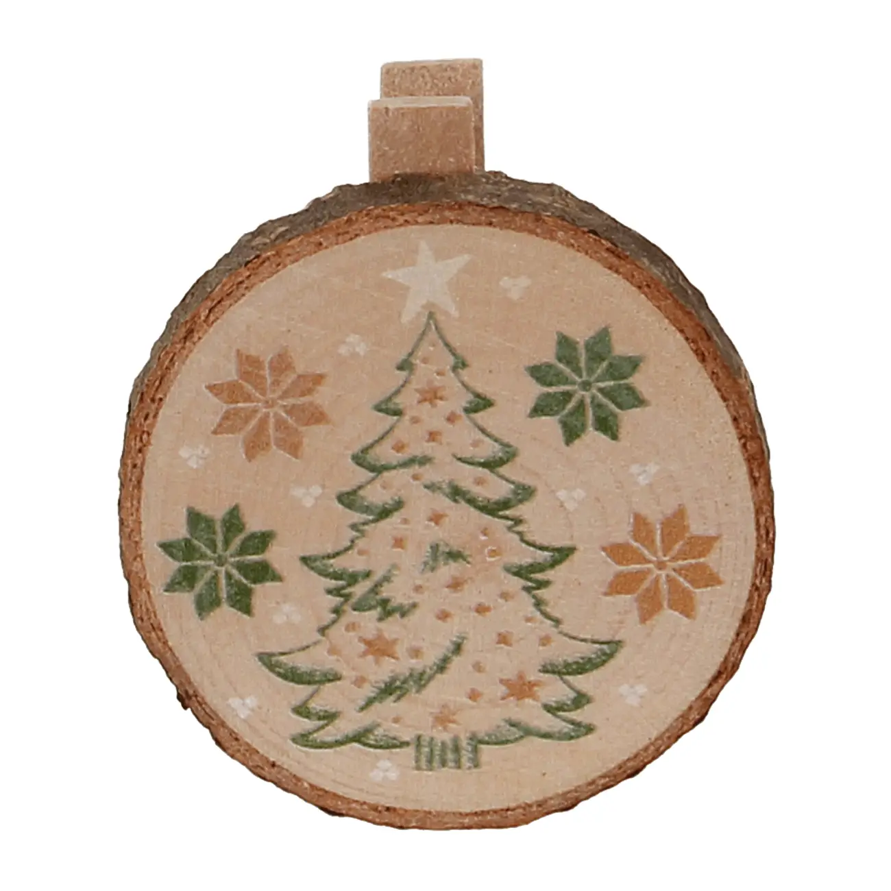 KIT COM 6 PRENDEDORES VILAREJO NOEL - CASCA DE URUCUM/CIPESTRE - Foto 12