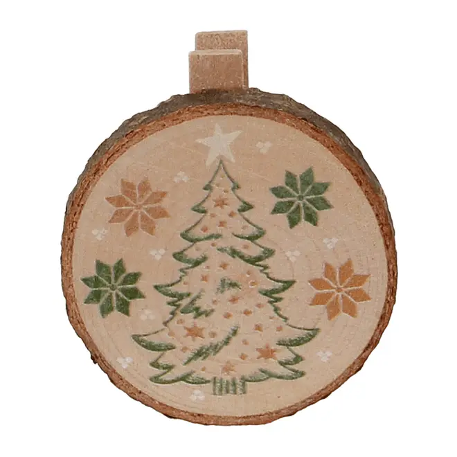KIT COM 6 PRENDEDORES VILAREJO NOEL - CASCA DE URUCUM/CIPESTRE - Foto 12