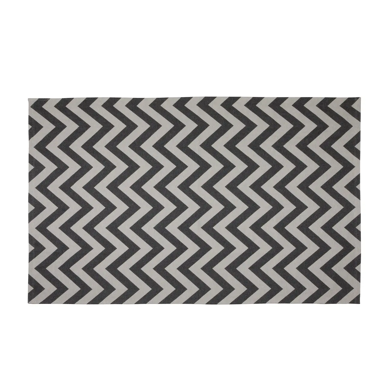 TAPETE 1,32 M X 2 M ZIGUE - OFF WHITE/ CINZA - Foto 1