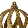 PINGENTE BOLA VAZADA CONJUNTO COM 6 BORDAR, AMAR E CELEBRAR - DOURADO - Foto 4