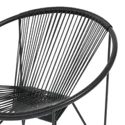 POLTRONA ESPAGUETE STRING - PRETO/PRETO - Foto 6