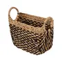 CESTO 23 CM X 36 CM X 32 CM AGUAPÉ - FIBRA NATURAL/PRETO - Foto 4