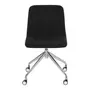 CADEIRA HOME OFFICE CONFIDENT - CROMADO/PRETO - Foto 2