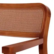 CADEIRA COM BRAÇOS MARAÍ - NOZES/NATURAL - Foto 7