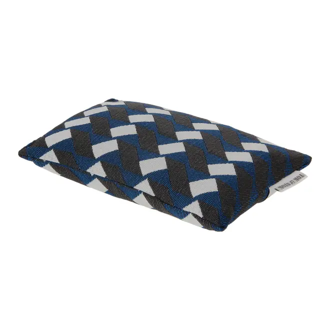 PESO PARA PORTA 20 CM X 13 CM GEO FORMS - AZUL COBALTO/BRANCO - Foto 2
