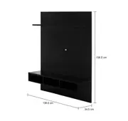 PAINEL PARA TV DE ATÉ 50 POLEGADAS 1,36 M CELL - PRETO/PRETO - Foto 3