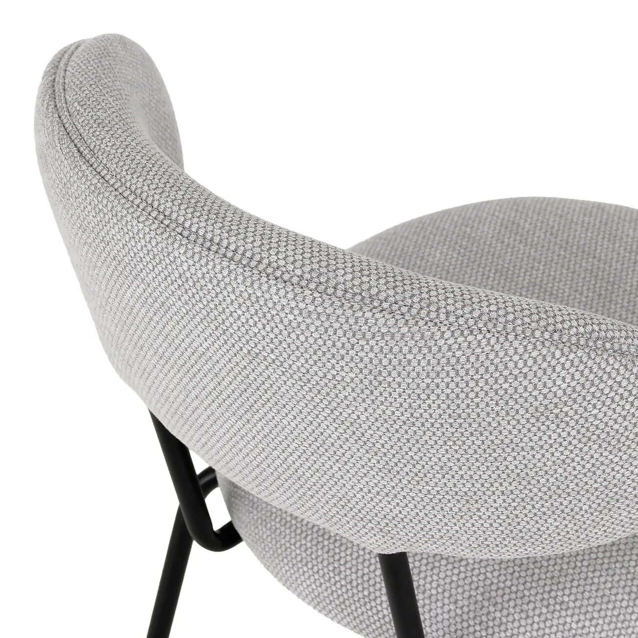 BANCO ALTO DISCUS - PRETO/CINZA - Foto 8