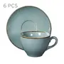 JOGO DE XÍCARA DE CHÁ C/6 PEÇAS FINEST - BLEU CENDRÉ - Foto 1