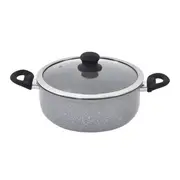 CAÇAROLA INDUÇÃO 20 CM GRANITY - KONKRET/PRETO - Foto 1