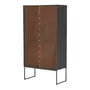 CRISTALEIRA 2 PORTAS/2 GAVETAS 90 CM X 1,72 M STREET - KONKRET/INCOLOR - Foto 10