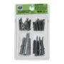 KIT DE PARAFUSOS E BUCHAS COM 44 PEÇAS BEMFIXA - CINZA - Foto 1