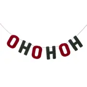 CORDÃO DECORATIVO HO HO HO BORDAR, AMAR E CELEBRAR - VERDE/VERMELHO - Foto 3