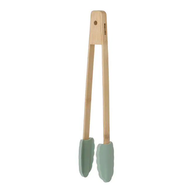 PINÇA MULTIUSO 30 CM SILIBOO - SÁLVIA/BAMBU - Foto 1