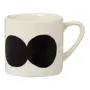 CANECA 90 ML BLOBING TOSE - BRANCO/MARROM DE LEI - Foto 1