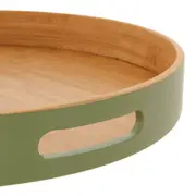 BANDEJA REDONDA 40 CM BAMBUMIX - SÁLVIA/BAMBU - Foto 6