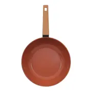 WOK INDUÇÃO 28 CM NORMA - TERRACOTA/PRETO - Foto 7