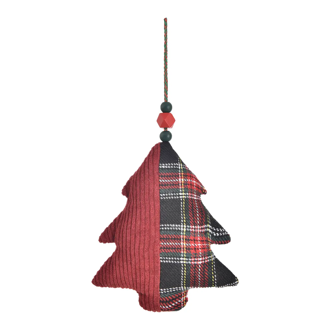 PINGENTE ÁRVORE TARTAN HOHO HOME - VERMELHO - Foto 1