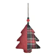 PINGENTE ÁRVORE TARTAN HOHO HOME - VERMELHO - Foto 1
