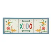 QUADRO 48 CM X 17 CM BOUQUET XODÓ - BLEU CENDRÉ/MULTICOR - Foto 1