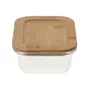 POTE HERMÉTICO 250 ML BAMBU - INCOLOR/BAMBU - Foto 3