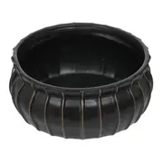CACHEPÔ 20 CM KISHI - PRETO/CANELA DO CEILÃO - Foto 3
