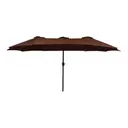 MARROM/MARROM - OMBRELONE RETANGULAR 4,60 M X 2,70 M TRI SHADOW