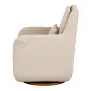POLTRONA GIRATÓRIA MANU - NATURAL/AMÊNDOA - Foto 4