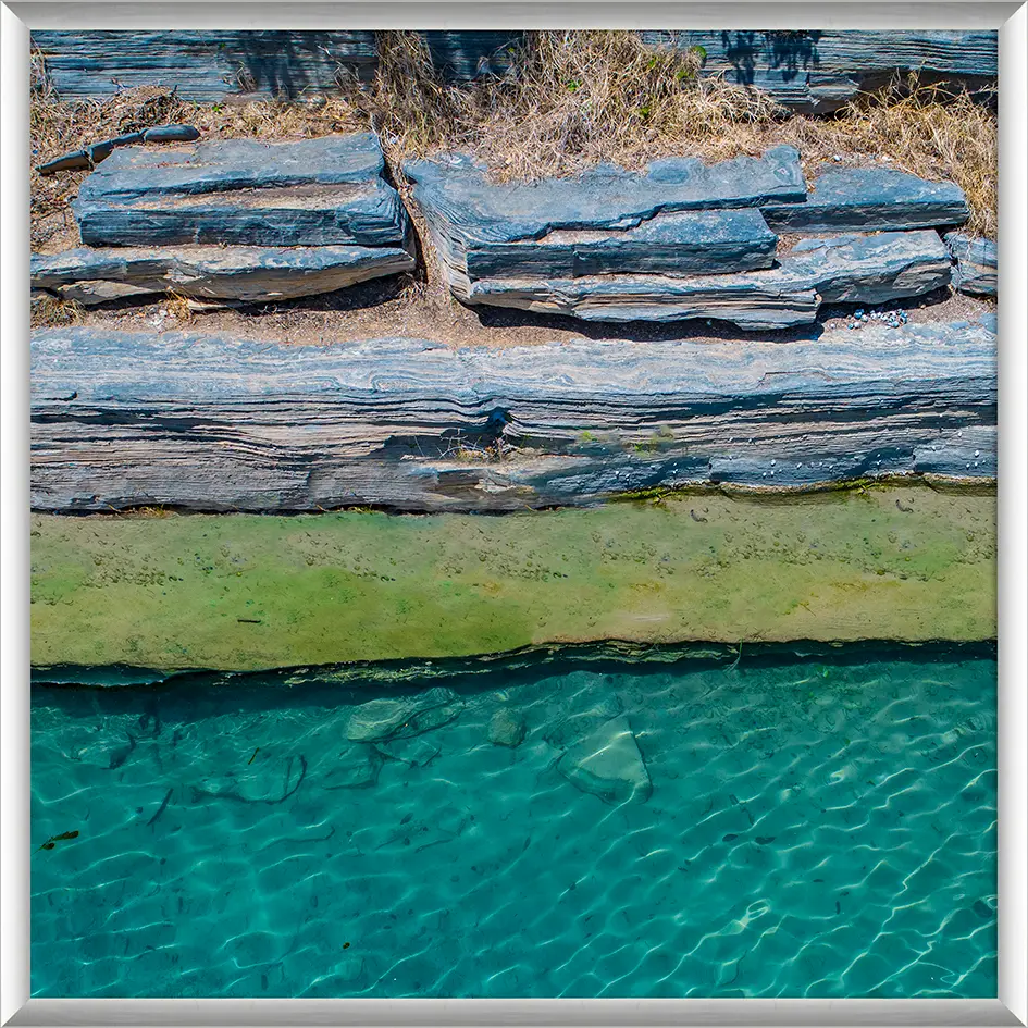 QUADRO TURMALINA VII 80 CM X 80 CM - ALUMÍNIO/MULTICOR - Foto 1