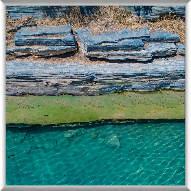 QUADRO TURMALINA VII 80 CM X 80 CM - ALUMÍNIO/MULTICOR - Foto 1