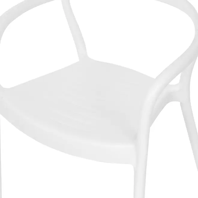 CADEIRA EMPILHÁVEL COM BRAÇOS THONIX - BRANCO - Foto 7