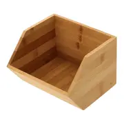 ORGANIZADOR EMPILHÁVEL 17 CM X 15 CM BAMBOO - BAMBU - Foto 2