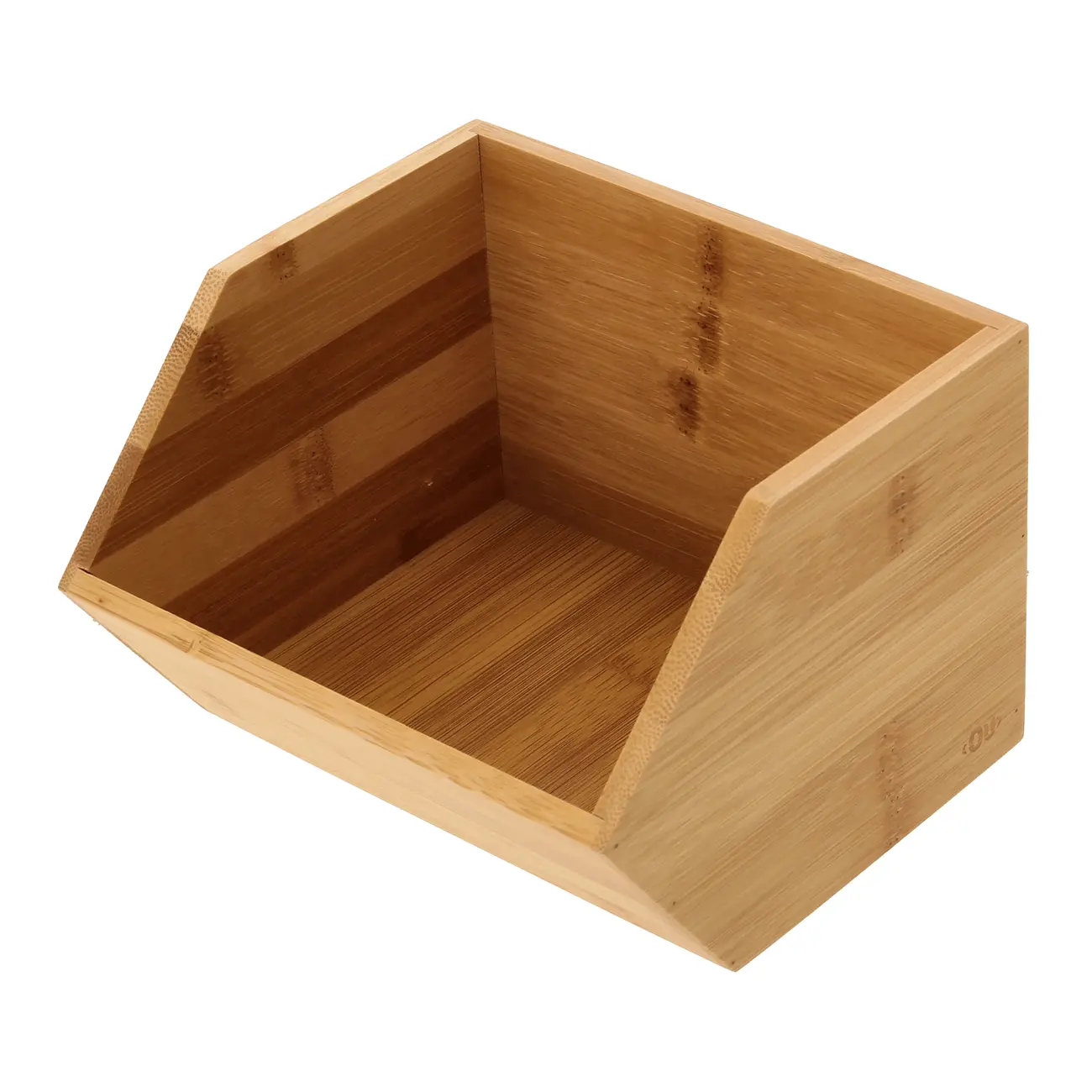 ORGANIZADOR EMPILHÁVEL 17 CM X 15 CM BAMBOO - BAMBU - Foto 2