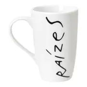 CANECA 400 ML LIVRO EM LOUÇAS RAÍZES - BRANCO/PRETO - Foto 2